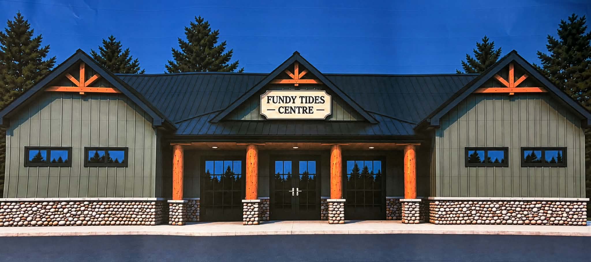 Artist's conception of what the new community centre in Advocate Harbour will look like